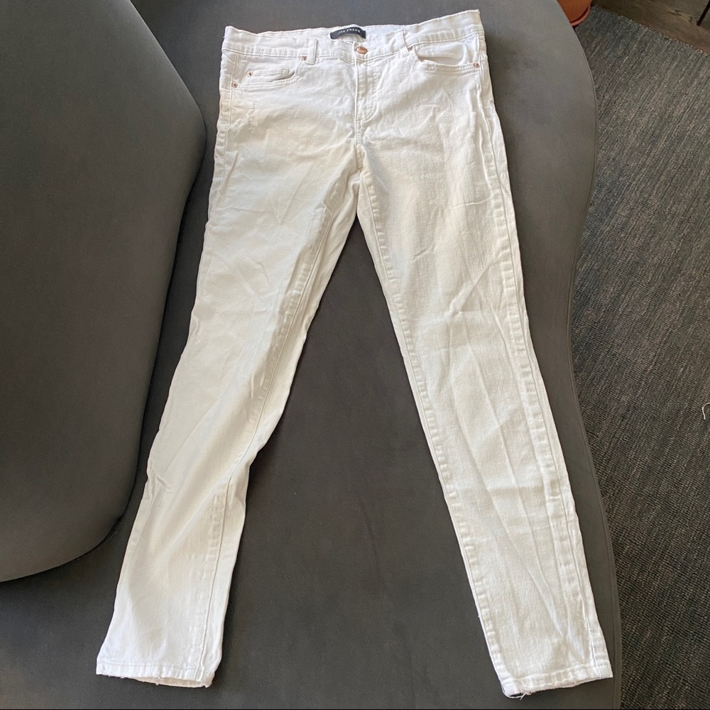 LN Joe Fresh distressed cream colour jeans SZ31/12